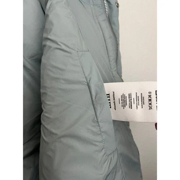 AMI Paris Alexandre Mattiussi Hooded Padded Gilet Down Vest Oversized Sky Blue - Picture 15 of 16